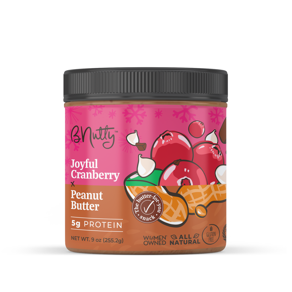 Joyful Cranberry BNutty Peanut Butter- Case of 6- 9oz – Brooklyn ...